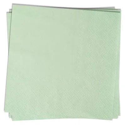 Obrázek produktu pro Ubrousky světle zelené barvy, 33x33 cm, 20 kusů. Papírové ubrousky, koktejlové ubrousky, dekorace na stůl, vhodné pro svatbu, narozeniny, oslavy