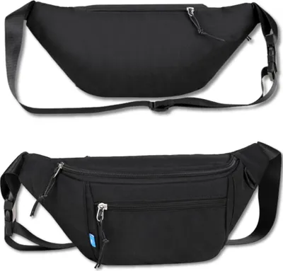 Produktbild von EDIBAZZAR | Damen Herren Hüfttasche Bauchtasche Schwarz