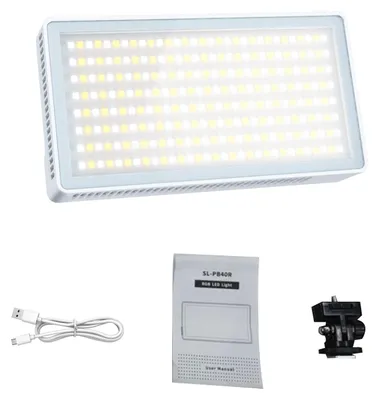Produktbild von 40-W-RGB-LED-Videoleuchte mit 24 Szenenmodi und Smart-Display für Fotostudios und Live-Streaming