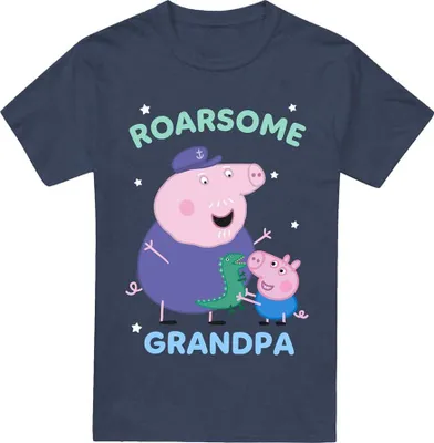 Obrázek produktu pro Prasátko Peppa - Tričko "Roarsome" pro muže/dámy uni TV21387 (S) (Námořnická modrá strakatá)