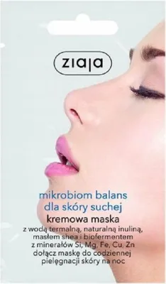 Immagine prodotto di Ziaja Mikrobiom Balans Maschera viso idratante 7 ml