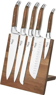 Produktbild von HAWS Laguiole Messerset mit Magnetblock 5teilig