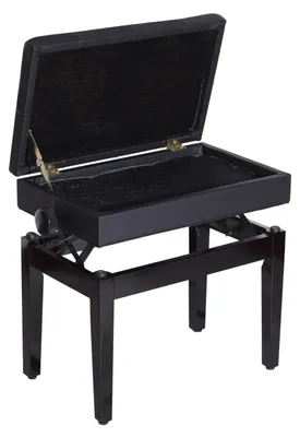 Immagine prodotto di Pianokruk - Poggiapiedi per pianoforte - Sgabello per tastiera - Sgabello per pianoforte - Sgabello per strumenti musicali - Altezza regolabile da 48 a 58 cm