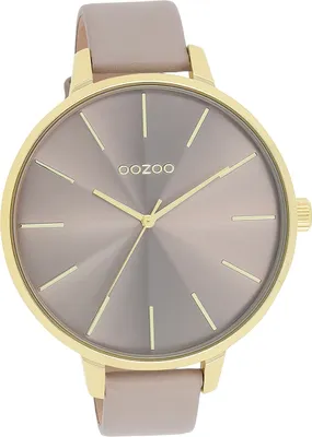 Produktbild von Oozoo Leder Damen Uhr Analog Quarzuhr Armband taupe braun Timepieces D2UOC11256