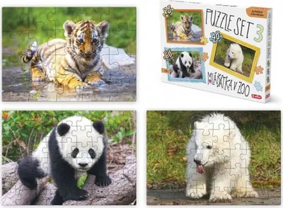 Productafbeelding van Puzzel SET 3 - Jongetjes in de dierentuin