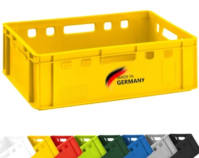Produktbild von Fleischkiste E2 Metzgerkiste 60x40x20cm lebensmittelecht, robust, stapelbar - Universal Lagerkiste Eurobox aus Deutschland