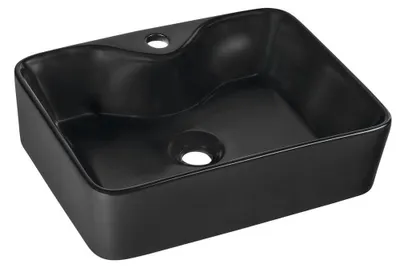 Produktbild von BALENA Keramik-Waschtisch 48x37 cm, Schwarz matt