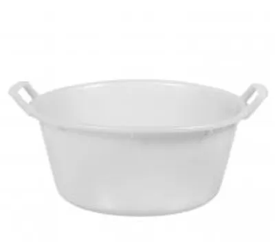 Produktbild von Runde Bacinella aus Polyethylen, 40 cm, weiß