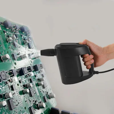 Produktbild von Elektrischer Staubbläser - Hochleistungs-Gebläse - Leistung 350 W - Netzbetrieb 220 V - Mit 4 Düsen - Luftgeschwindigkeit 34,7 m/s - Nass & Trocken