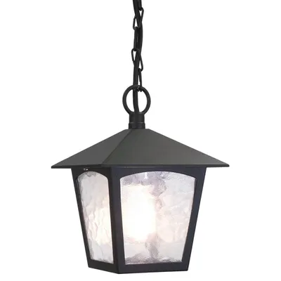 Immagine prodotto di Lampada a sospensione da esterno York 1xE27 nera Elstead BL6B-BLACK
