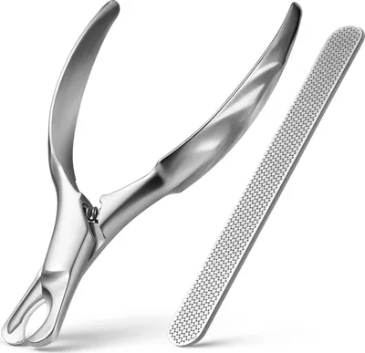Produktbild von BEZOX Profi Krallenschere für Hunde und Katzen mit Nagelfeile， Ergonomischer Griff Krallenzange für mittlere und kleine Haustiere- Vollständig aus Edelstahl für leichtere Reinigung und Desinfektion