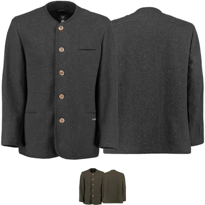 Produktbild von Trachtenjacke Trachtenjanker Trachten Janker aus Wolle, Größe:54/XL, Farbe:Anthrazit