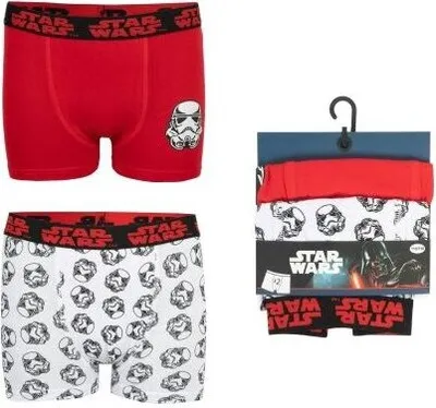 Zdjęcie produktu dla Bokserki chłopięce Star Wars - 95% bawełna / 5% elastan w zestawie 2 sztuk 110/116 cm