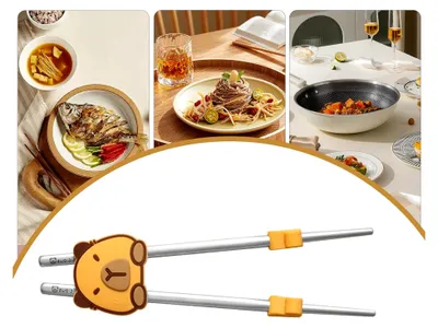 Produktbild von Trainingshilfe für Essstäbchen | Silikon-Lernwerkzeug für Essstäbchen | wiederverwendbarer Capybara-Trainer für Anfänger, Essen, Schlafen, Zuhause, Kindergarten