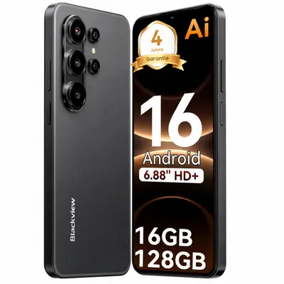 Produktbild von Blackview Wave 10C smartphone Ohne Vertrag, Android 16, 6.88", 120Hz, 1080p, Dual SIM, Face ID, 5000 mAh, Gemini AI, DokeOS 5.0, 1080p, 4G