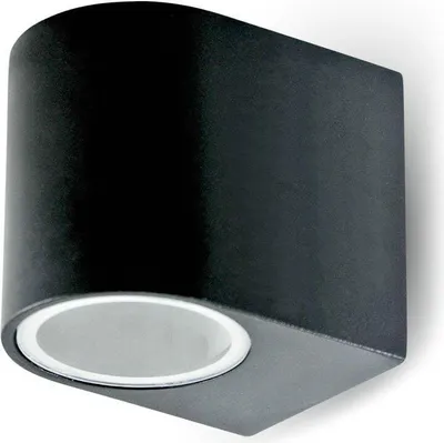 Immagine prodotto di Lampada a parete V-TAC GU10 Alluminio Rotondo Nero Giù IP44 VT-7651