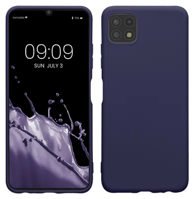 Produktbild von kwmobile Handyhülle für Samsung Galaxy A22 5G Hülle - TPU Case - Kabelloses Laden - Schutzhülle Cover in Deep Ocean