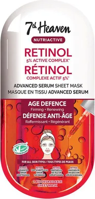 Productafbeelding van 7th Heaven Nutriskin gezichtsmasker met retinol, 1 stuk