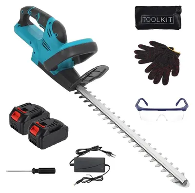 Produktbild von Kabellose Heckenschere - Elektrischer Gartentrimmer - 2000 W, 15000 U/min, 51 cm SK5-Klinge, Verstellbarer Kopf, Mit 2 Akkus