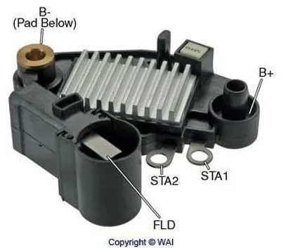 Zdjęcie produktu dla WAI M516 Regulator alternatora 12 V