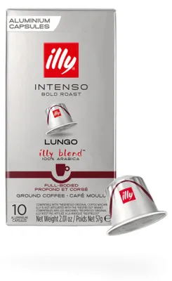 Produktbild von Illy Lungo Intenso Kaffeekapseln für Nespresso®-Maschinen, 10 Stück