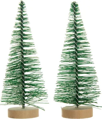 Image de Arbres de Noël verts 10 cm - 2 pcs