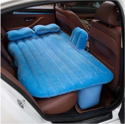 Produktbild von Auto Luftmatratze - Aufblasbares Autobett - Camping mit Auto - Hochwertige Samt - 135 x 80 cm - Schwarz