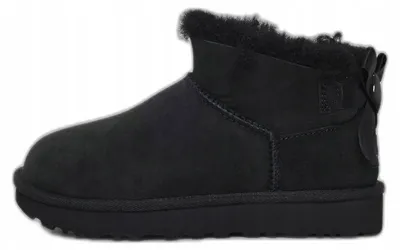 Zdjęcie produktu dla UGG Ultra Mini Bailey Bow botki buty damskie czarne 1185491-BLK