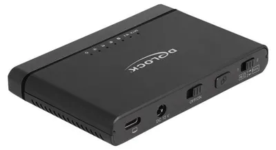 Produktbild von DeLOCK USB Type-C Konverter für 1 x M.2 NVMe SSD + 1 x SATA SSD / HDD mit Klon Funktion, SATA, M.2, SATA, Männlich, Schwarz, 0,3 m