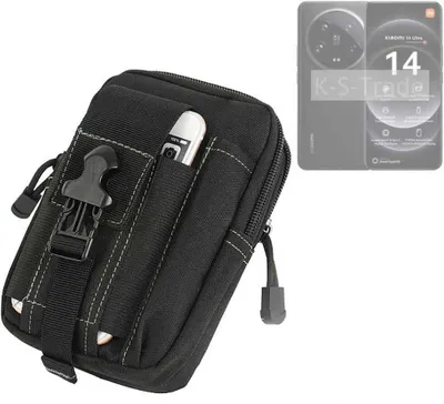 Produktbild von K-S-Trade Gürtel Tasche kompatibel mit Xiaomi 14 Ultra Gürteltasche Holster Schutz Hülle Handy Hülle Smartphone outdoor Handy-Hülle schwarz