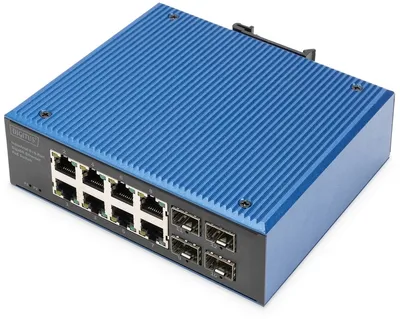 Immagine prodotto di DIGITUS Switch 8+4 -Port Gigabit  Ethernet PoE