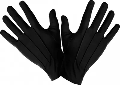 Produktbild von Schwarze Uni Kostümhandschuhe für Halloween & Karneval