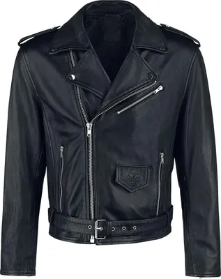 Produktbild von Black Premium by EMP Herren schwarze Lederjacke mit Teddyfutter M