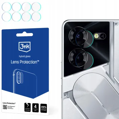 Produktbild von 3mk Hybridglas Lens Protection für Tecno Pova 5 Kamera Objektiv Kameralinse 0,16mm 6H (4 Stück)