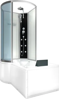 Produktbild von Kombination Badewanne Dusche K50-R00 Duschtempel 100x170 cm