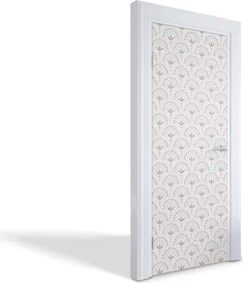Produktbild von Wandtattoos Türen Selbstklebende Wandsticker Türtapeten - Geometrisches Blumenmuster - 75 x 205 cm