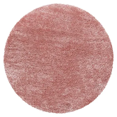 Produktbild von Hochflor Teppich Baquoa rund, Farbe: Rosa, Größe:120 cm rund
