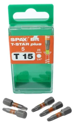 Obrázek produktu pro SPAX® 5000009192159 SPAX® T15 T-STAR  Plus Bit, 5 St.