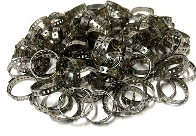 Produktbild von 100 x Universal Schlauchschellen 1-Ohr Schlauchklemmen Satz EDELSTAHL 21-45 mm