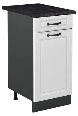 Zdjęcie produktu dla Szafki kuchenne Vicco R-Line Biały rustykalny/Antracyt 40 cm blat roboczy Antracyt, Model 61055