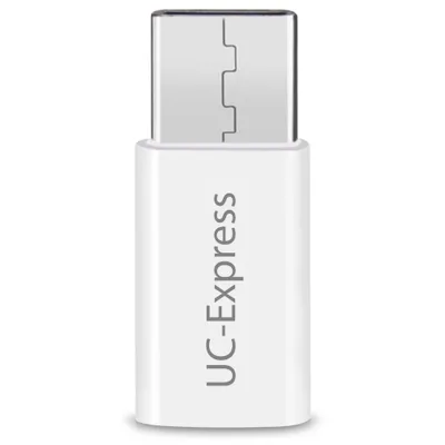Produktbild von Micro USB Adapter auf USB C Typ C Stecker wandelt USB 2.0 Typ B zu USB 3.1 Typ C