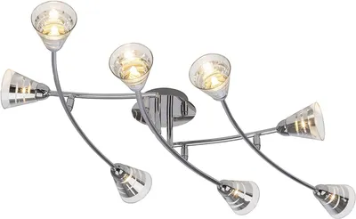 Image de Plafonnier Brilliant Eode chromé, max. 8 x 33 W G9, ampoules non fournies