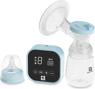 Produktbild von Lorelli Milchpumpe Lea elektrisch 180 ml Timer LED-Anzeige 4 Modi 9 Vakuumstufen blau