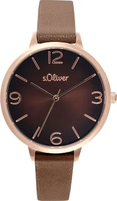 Produktbild von s.Oliver Damen Uhr Armbanduhr Leder 2036550