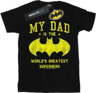 Produktbild von DC Comics - "My Dad Is Batman" T-Shirt für Herren BI14778 (XL) (Schwarz)