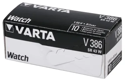 Immagine prodotto di Varta CELLULA A PULSANTE PER OROLOGI 1,55 V - 105 mAh SR43 386.801.111 (1 pz. / blister)