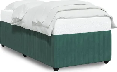 Obrázok produktu pre vidaXL Rám postele bez matraca tmavozelený 90x190 cm zamat