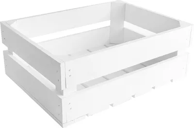 Obrázek produktu pro Creative Deco Bílá Dřevěná Truhla | 40 x 30 x 15 cm | Přírodní Dřevěná Krabička | Ideální na Dárek, DIY Dekoraci | Dokumenty, Nářadí, Hračky