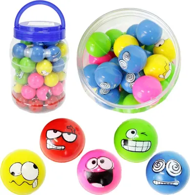 Zdjęcie produktu dla 60 puszekFlummi Smiley "38mm"