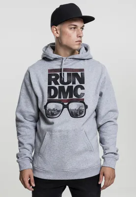 Produktbild von Mister Tee Hoodie RUN DMC City Glasses Hoody Heather Grey-S